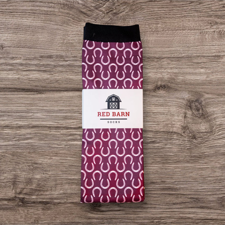 Red Barn Socks-Horseshoe Harmony