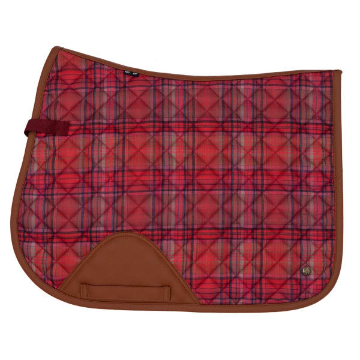 Red and Pink Plaid Pony Jumper Pad Saddle Pad