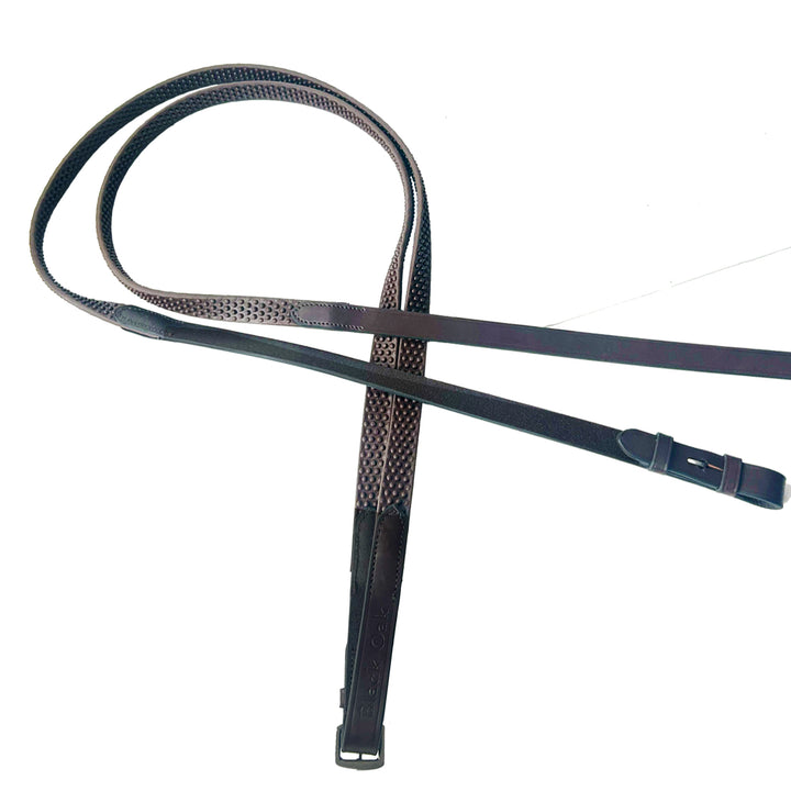 KL Select Black Oak Pebble Grip Reins