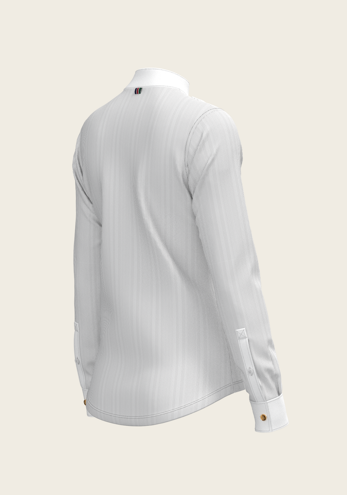 Espoir Stripes In Grey Short Pleated LS Show Shirt
