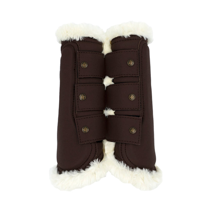 Leatherette Brushing Boots, Hickory
