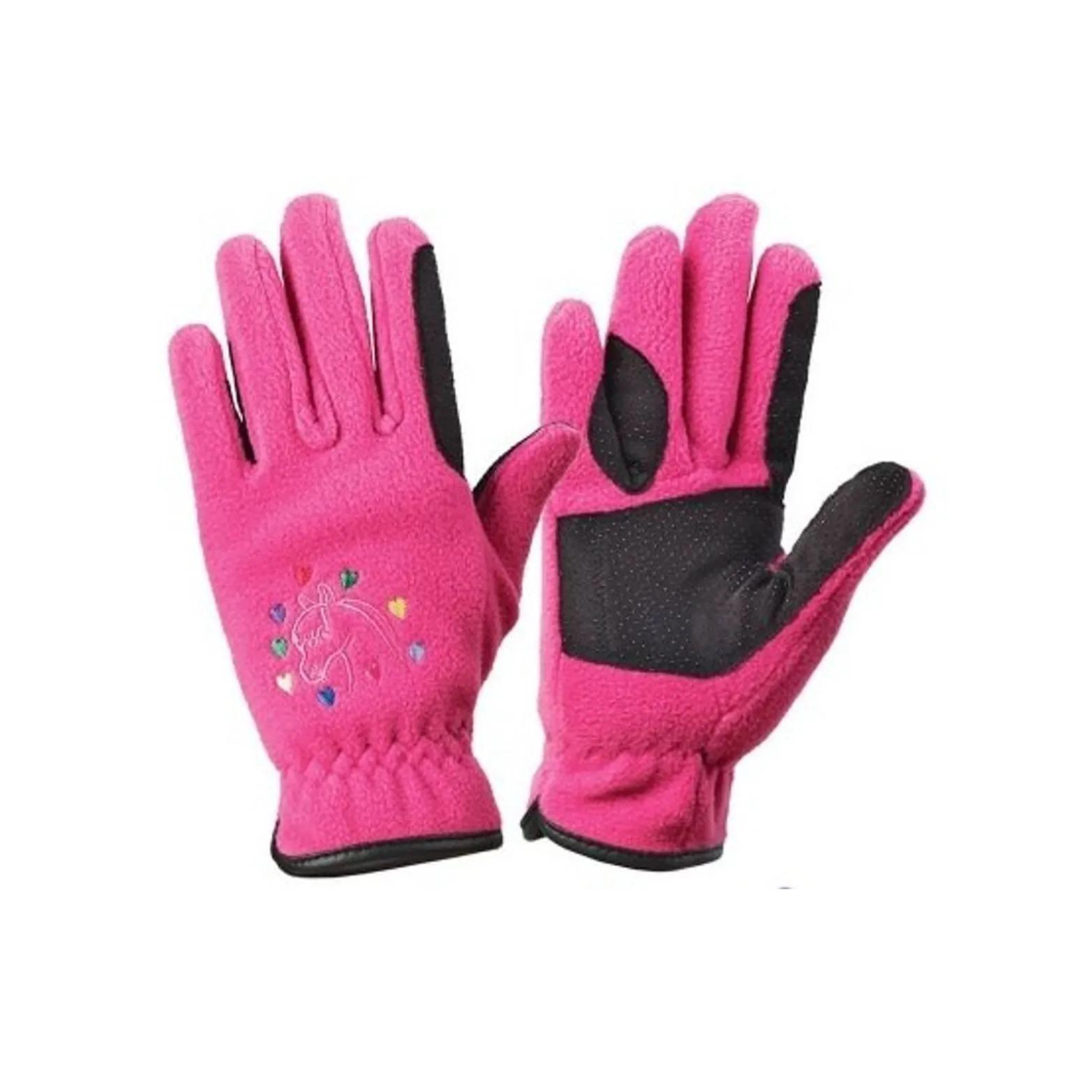 Ovation Horse N Heart Fleece Gloves- Child's