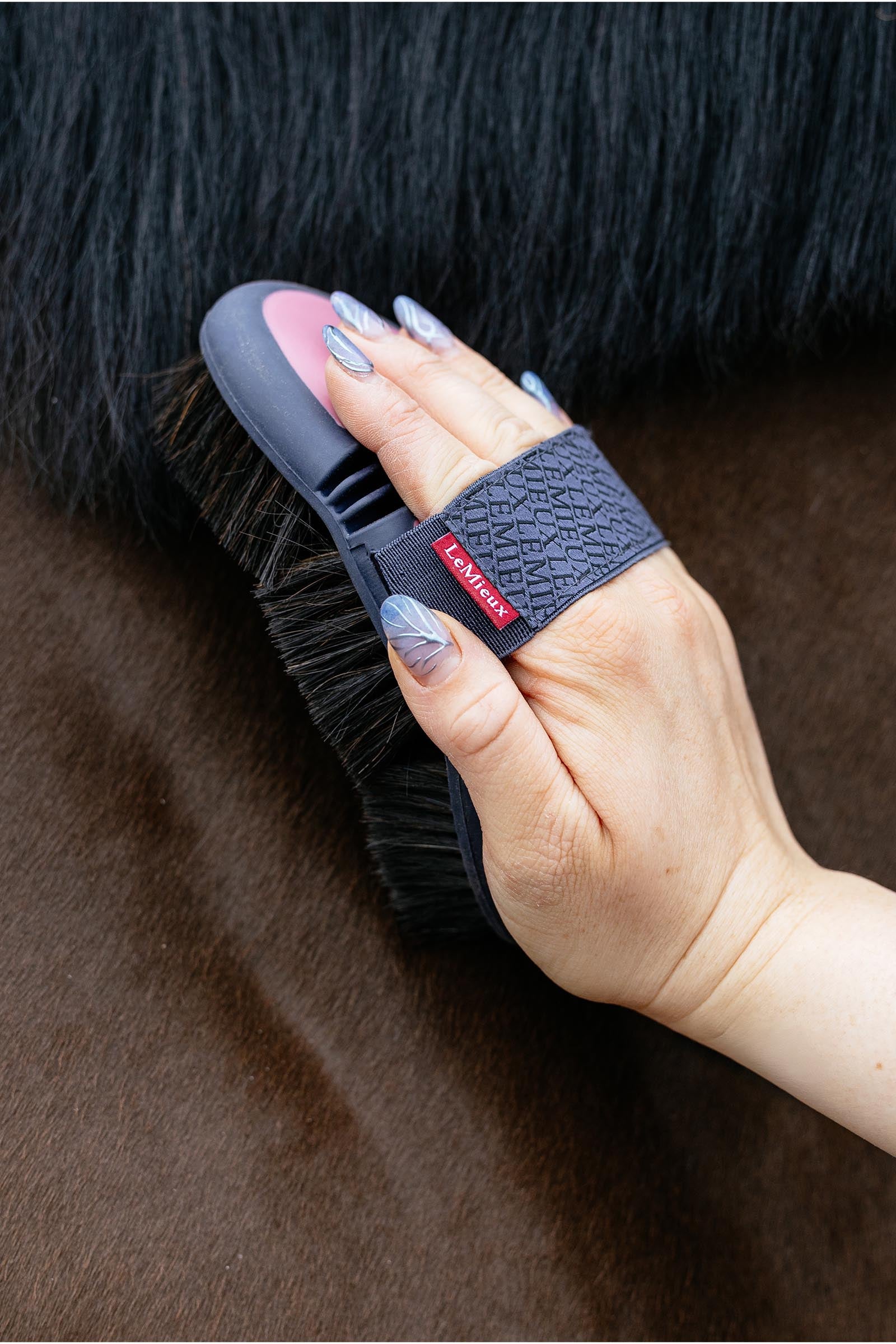 LeMieux Flexi Horse Hair Body Brush Peony