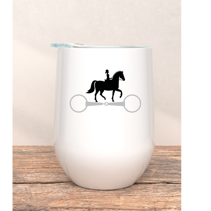 Black Stallion Wine Tumbler