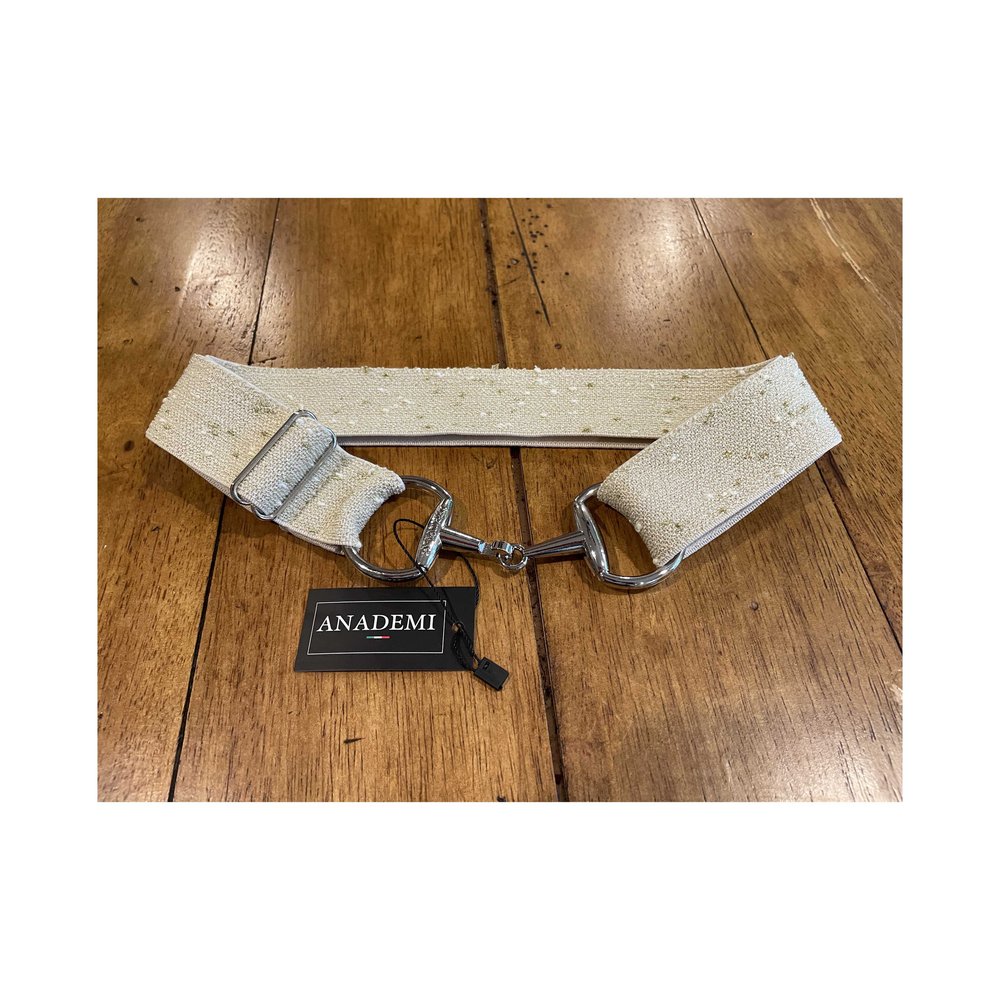 Anademi Silver Bit Stretch Belt
