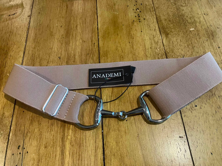 Anademi Silver Bit Stretch Belt - Solid
