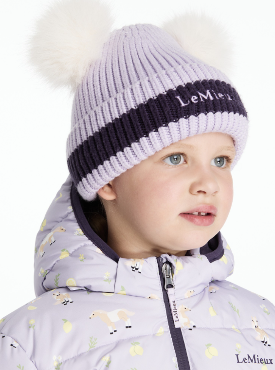 LeMieux Mini Double Pom Beanie