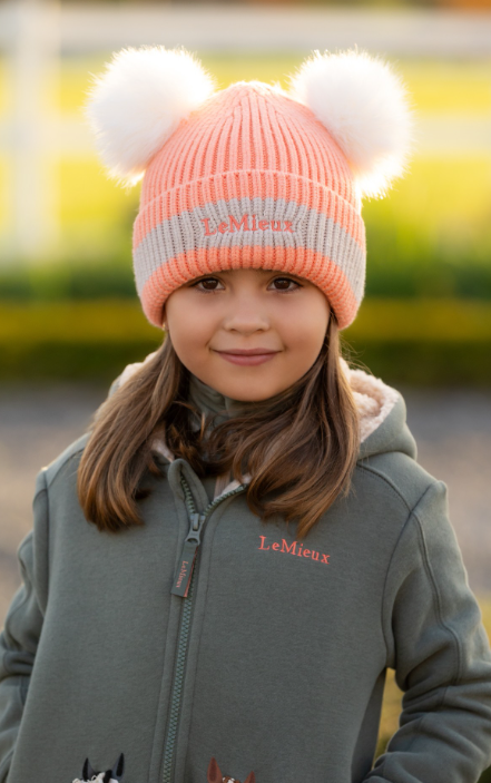 LeMieux Mini Double Pom Beanie