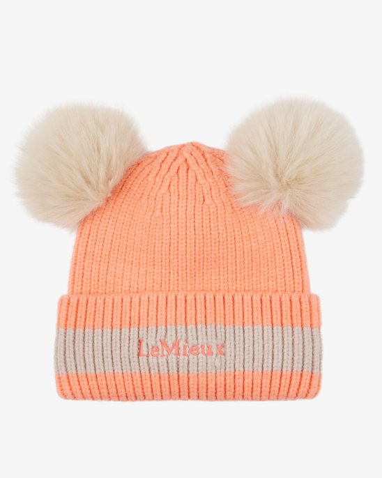 LeMieux Mini Double Pom Beanie