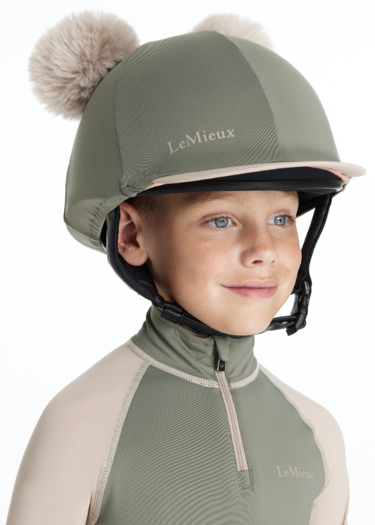 LeMieux Mini Double Pom Hat Silk