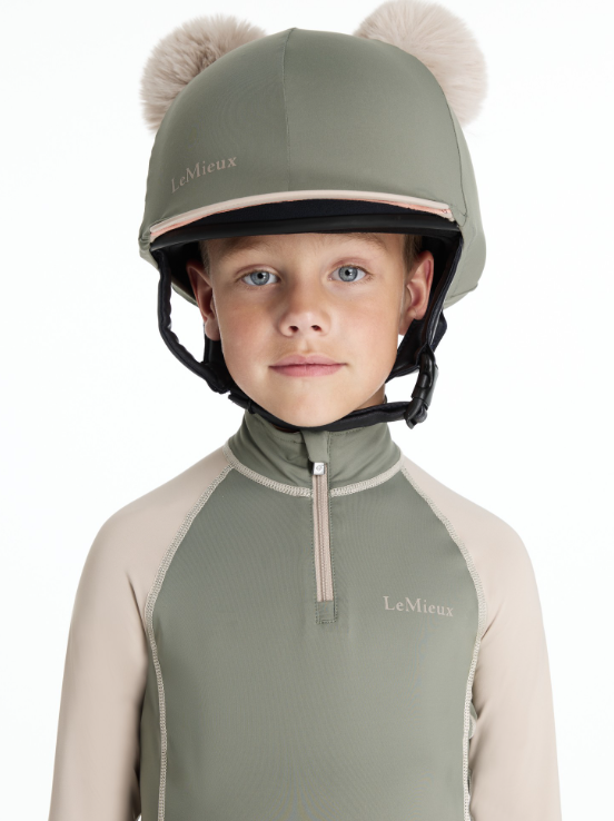 LeMieux Mini Double Pom Hat Silk