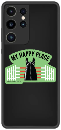 Horse Hollow Press - 3" Waterproof My Happy Place Jumping Funny Horse Sticker