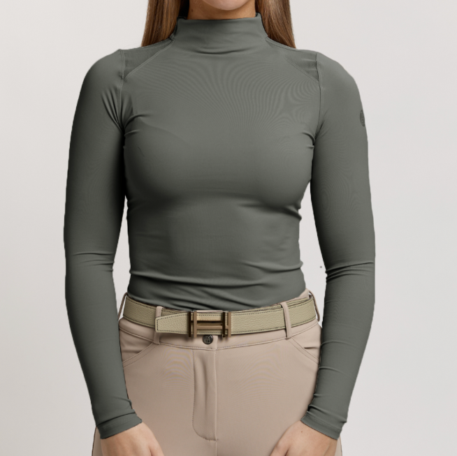 TKEQ The CHLOE High Collar Technical Top