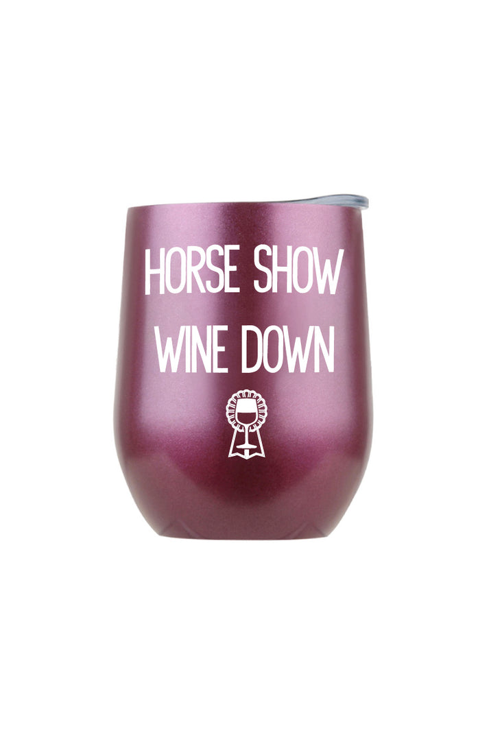 SPICED Horse Show Wine Down Insulated Wine Glass