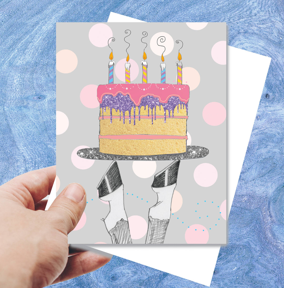 Horse Hollow Press - Horse Birthday Card  Silver Platter