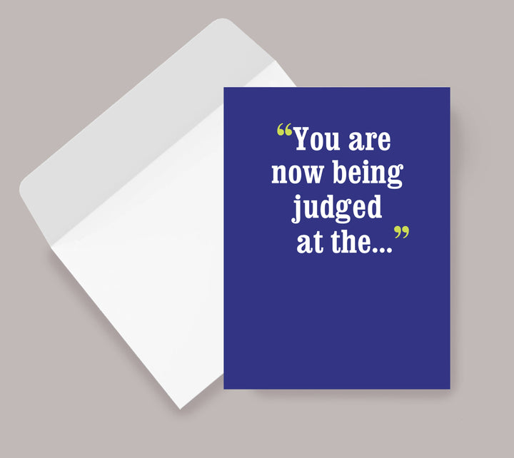 Horse Hollow Press - Horse Funny Birthday Card: You are now being judged at the..