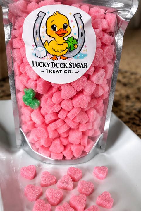 Lucky Duck Horse Sugar Treats - Peppermint Hearts