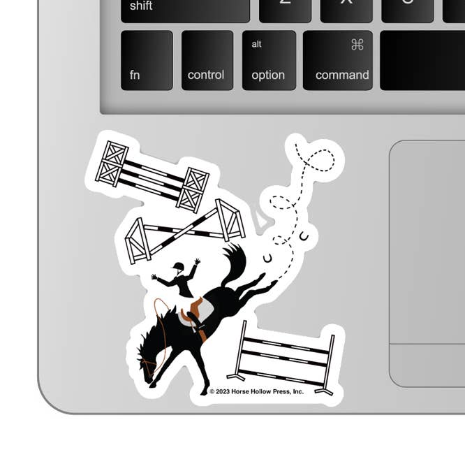 Horse Hollow Press- Horse Sticker Waterproof 3"  Off Course