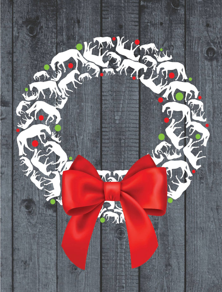 Horse Hollow Press - Horse Christmas Card: Wreath Made of Horses