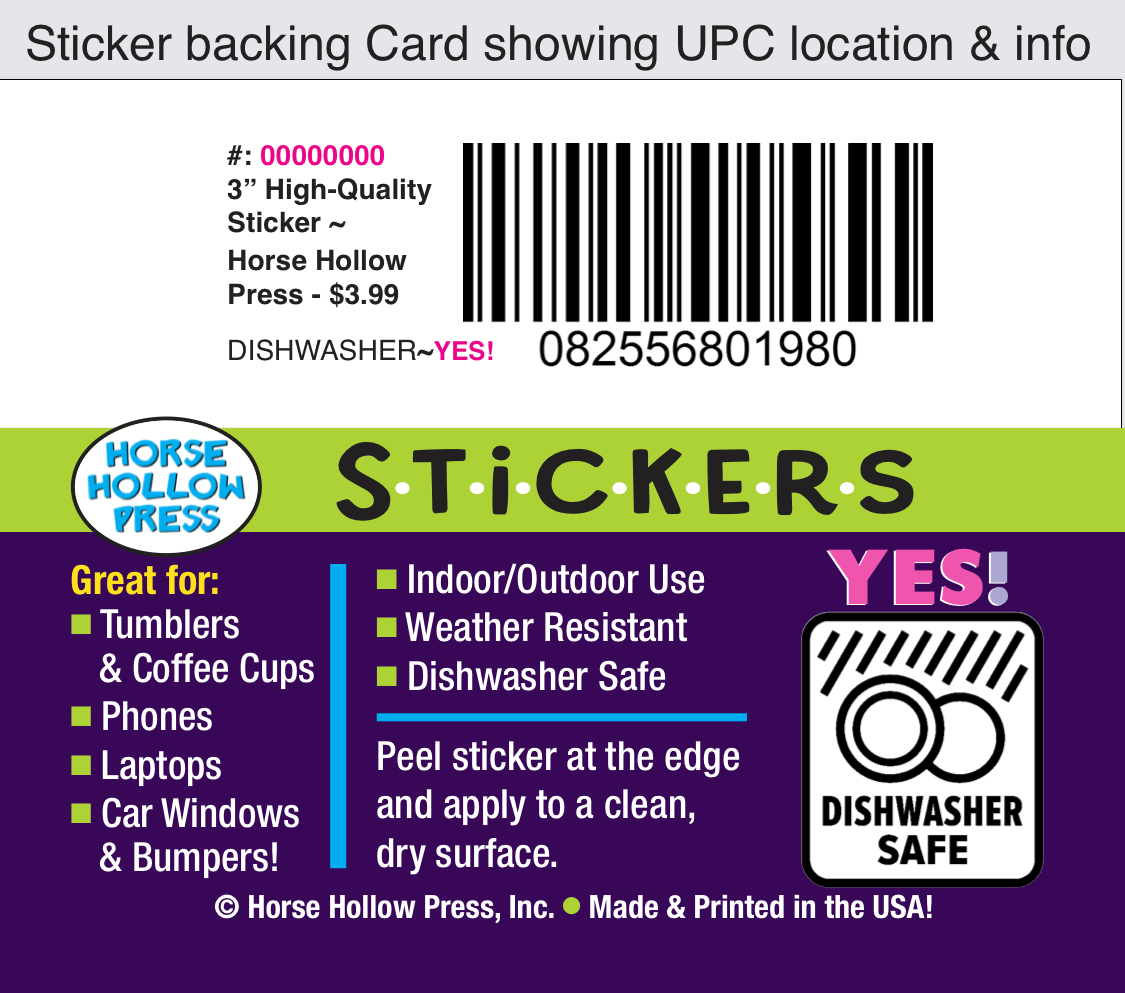 Horse Hollow Press - 3" Waterproof My Happy Place Dressage Funny Horse Sticker