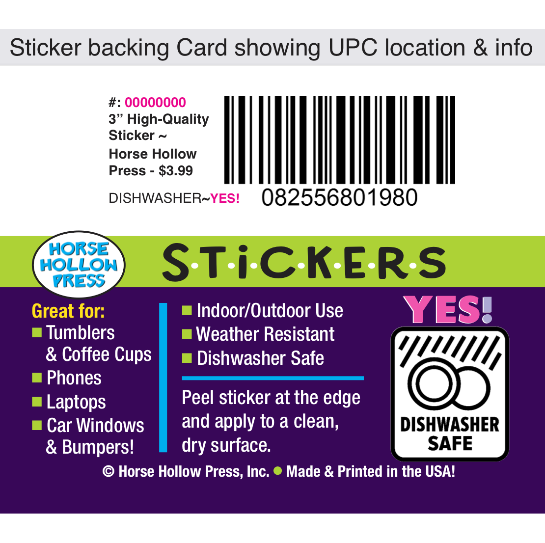 Horse Hollow Press - 3" Waterproof OTTB... Sticker