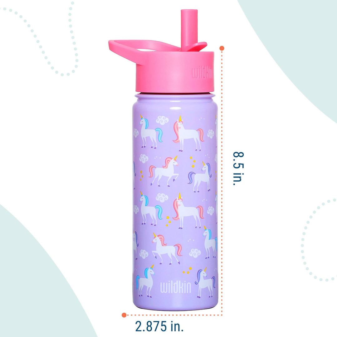 Wildkin Unicorn 14 oz Stainless Steel Insulated Water Bottle