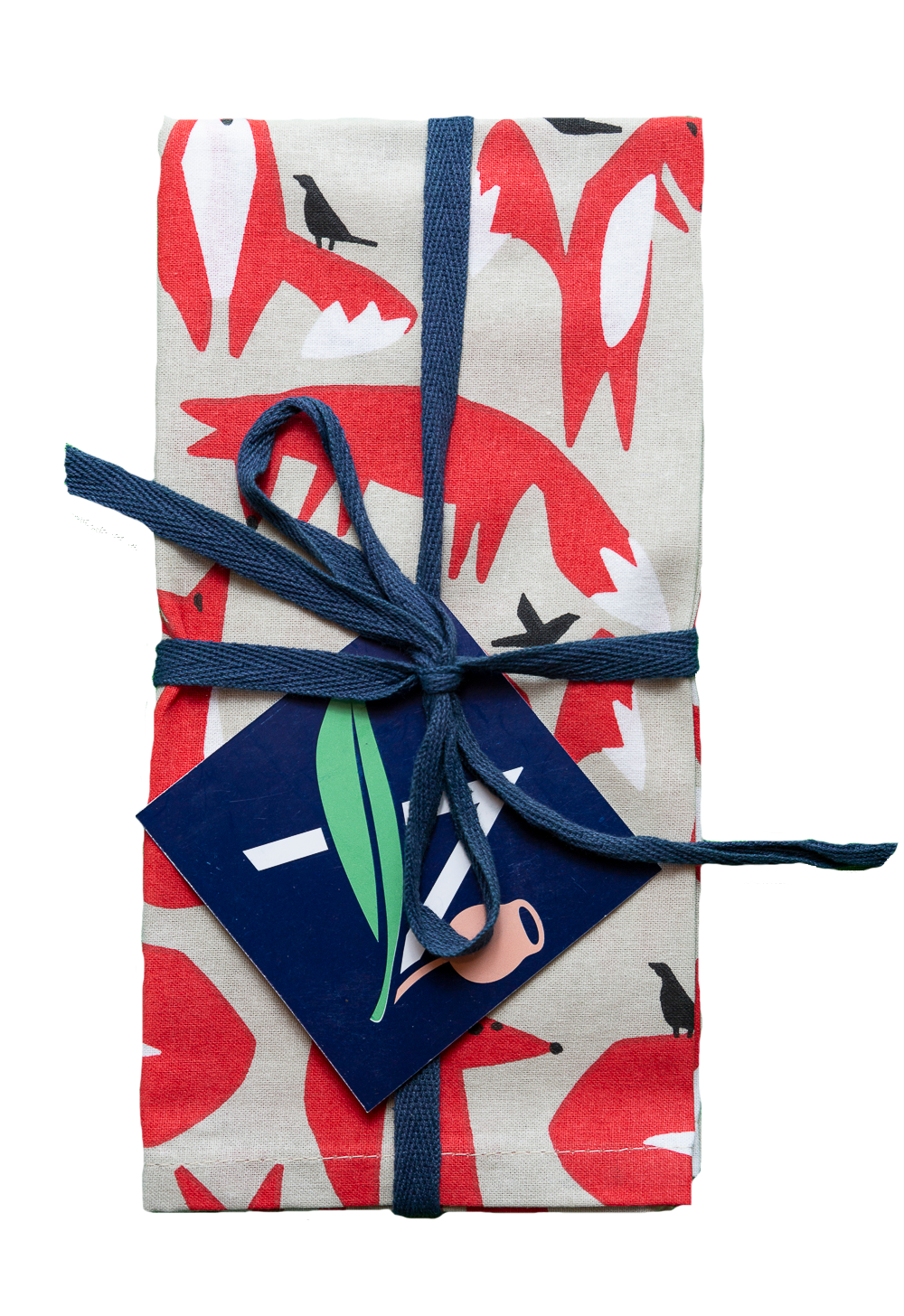 Allgifts Australia - Cotton Napkins - Foxes (Set of 4)