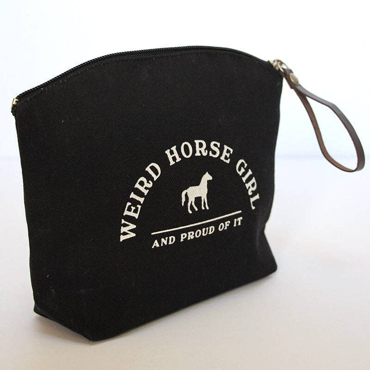 Spiced Equestrian - Weird Horse Girl Makeup Bag: Onyx