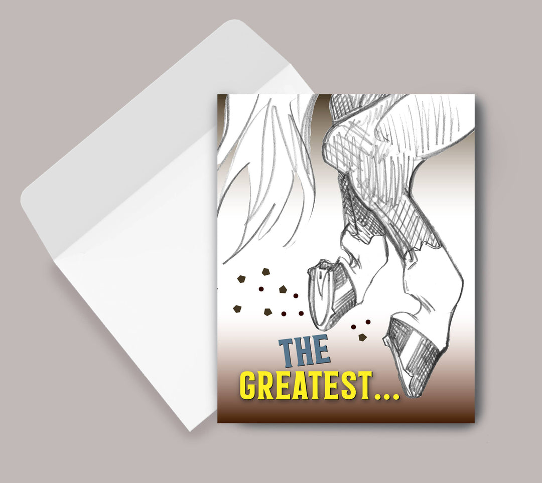 Horse Hollow Press - Horse Birthday Card: The Greatest (with hooves and tail)
