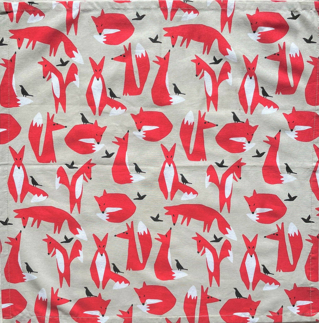 Allgifts Australia - Cotton Napkins - Foxes (Set of 4)