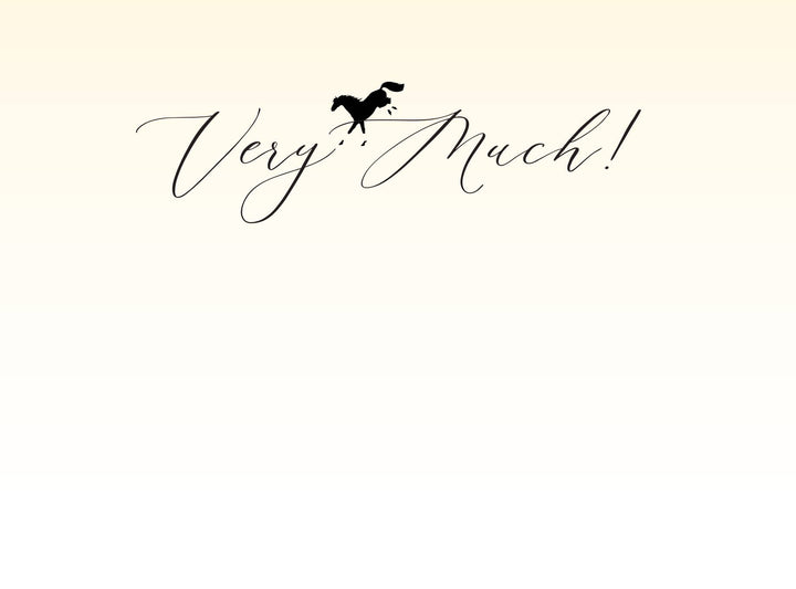 Horse Hollow Press  - Horse Thank You Greeting Card / Galloping & Jumping  Horses
