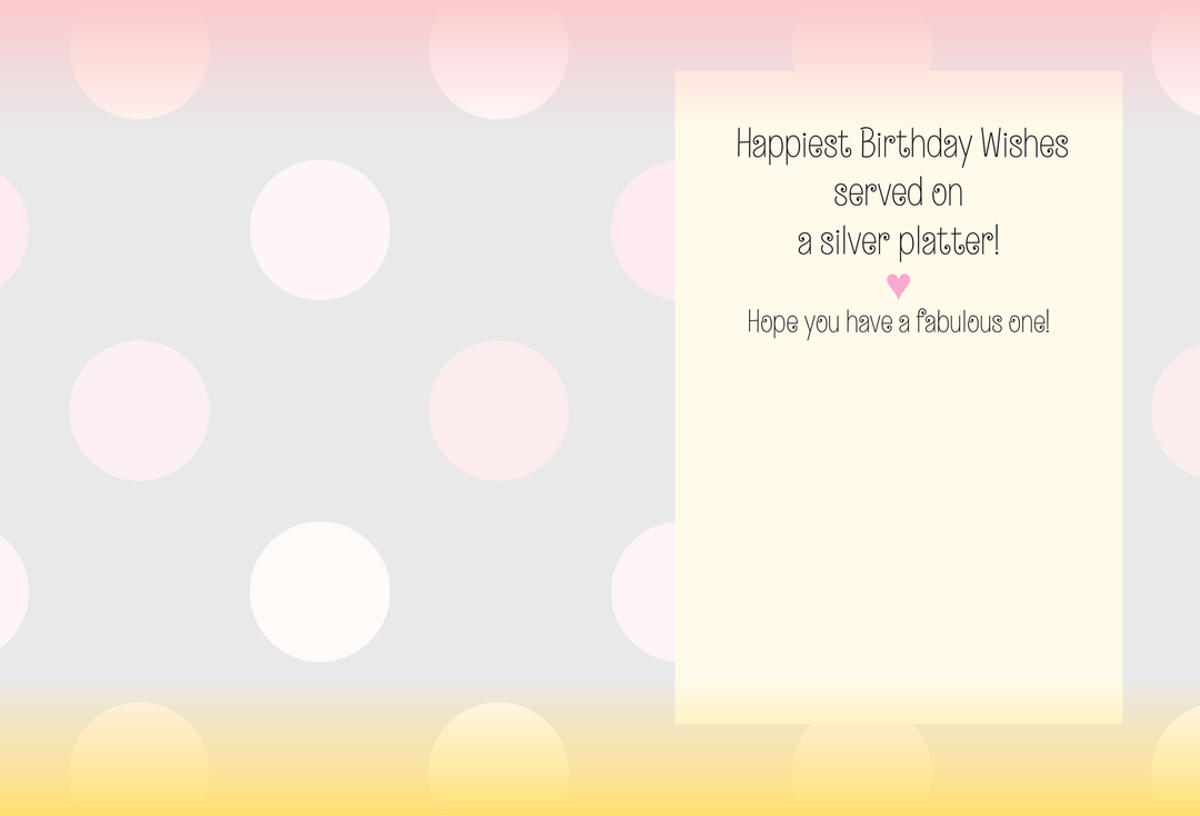 Horse Hollow Press - Horse Birthday Card  Silver Platter