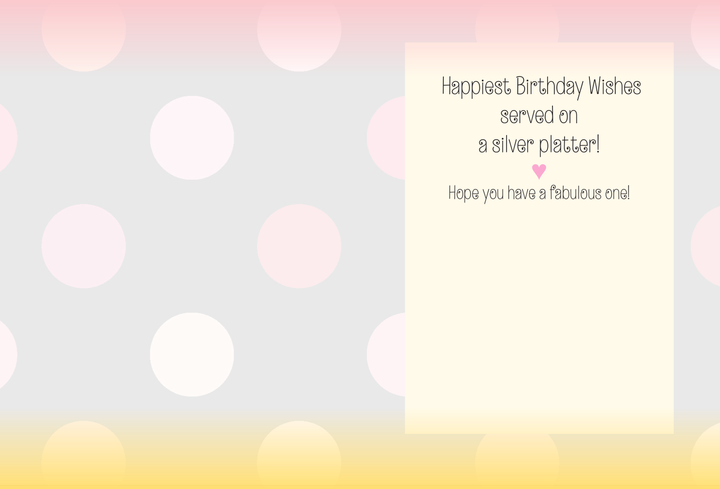 Horse Hollow Press - Horse Birthday Card  Silver Platter