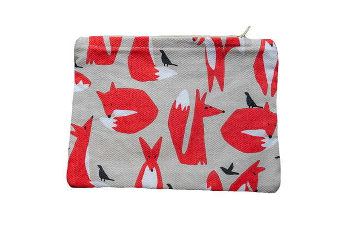 Allgifts Australia - Zip Pouch - Foxes