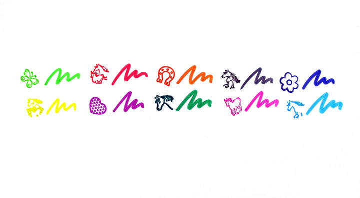 Tiny Mills - Horse and Pony Stamp Marker Set - Set of 10