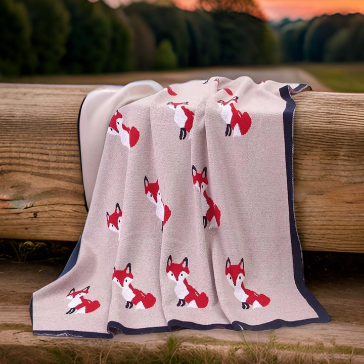 Westrian International - Equestrian Fox Cotton Baby Blanket
