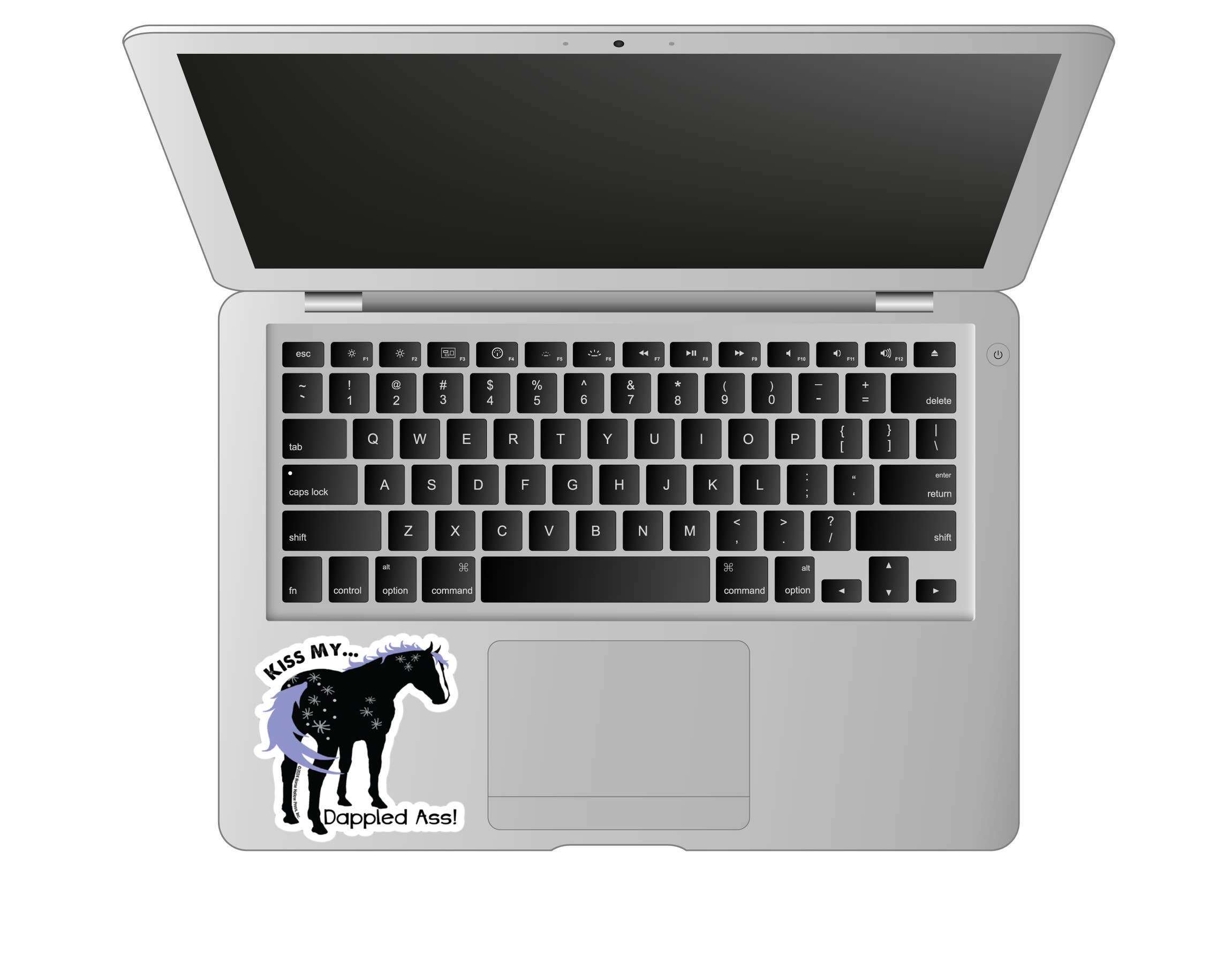 Horse Hollow Press - 3” ...Kiss My Dappled Ass Funny Sticker