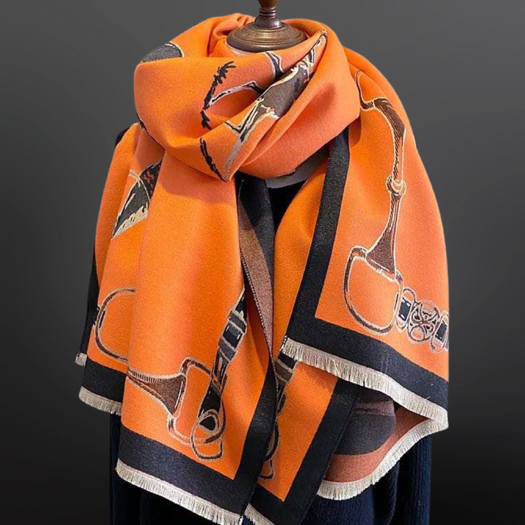 Westrian International - Fox Hunter Jumper English Side Saddle Equestrian Horse Scarf: Cream