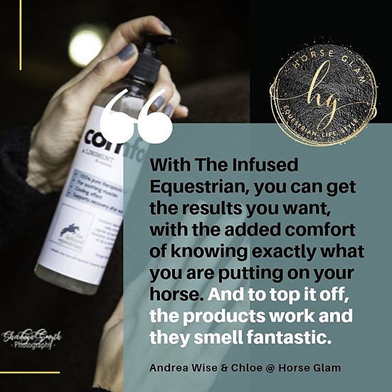The Infused Equestrian Comfort. A Liniment