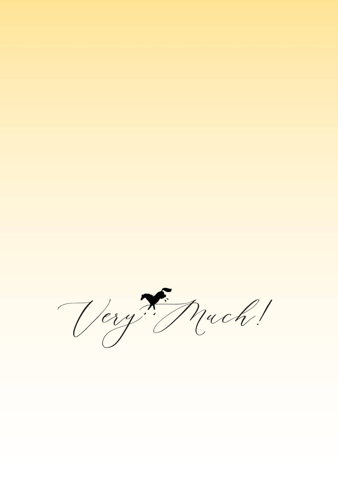 Horse Hollow Press  - Horse Thank You Greeting Card / Galloping & Jumping  Horses