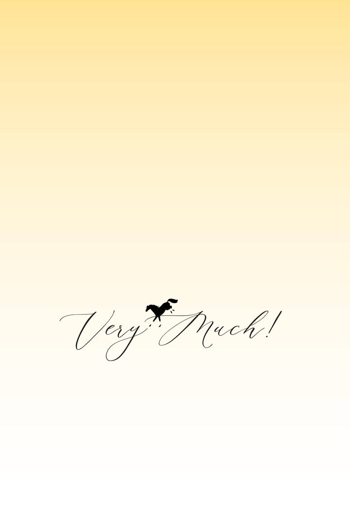 Horse Hollow Press  - Horse Thank You Greeting Card / Galloping & Jumping  Horses
