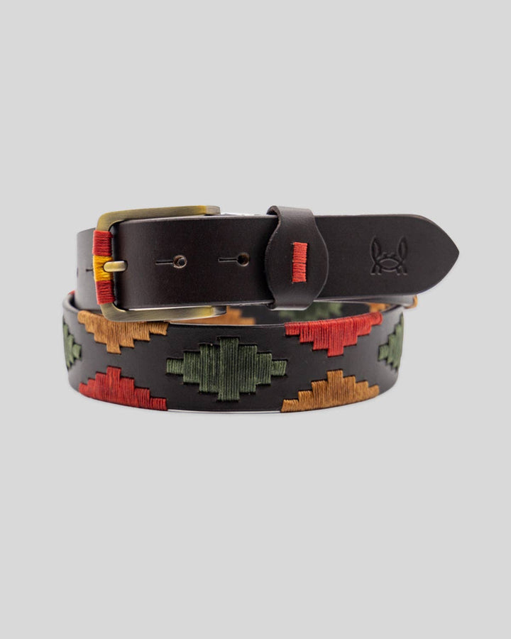 Custi Mikelo Argentinian Leather Polo Belt Earth