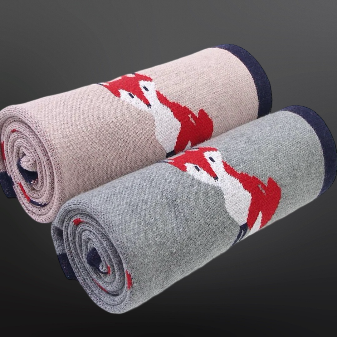 Westrian International - Equestrian Fox Cotton Baby Blanket