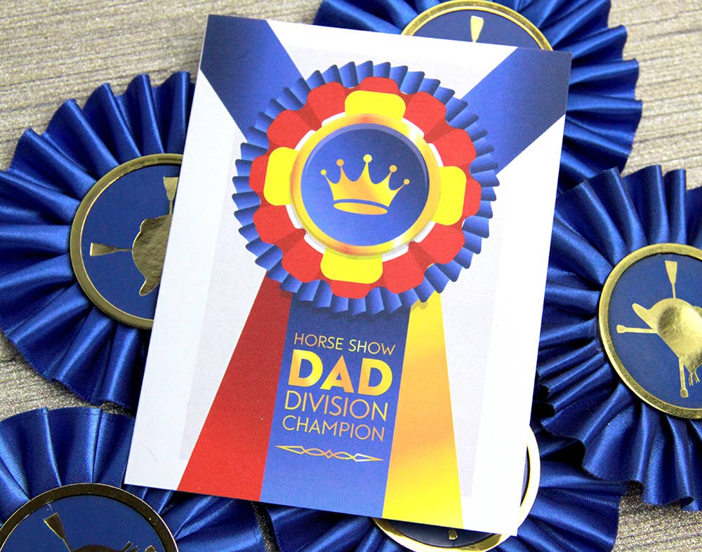Horse Show Dad Equestrian Greeting Card Hunt Seat Paper Co.