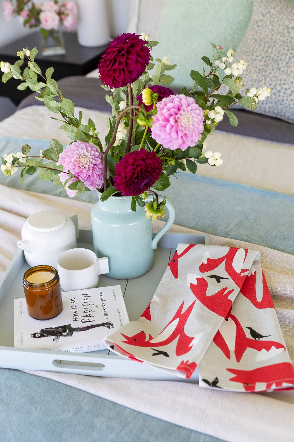 Allgifts Australia - Tea Towel - Foxes: Hangsell (Carded)