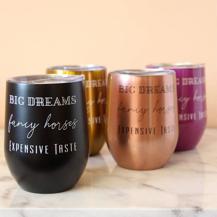 Spiced Equestrian - Big Dreams Insulated Cup: Rose Gold
