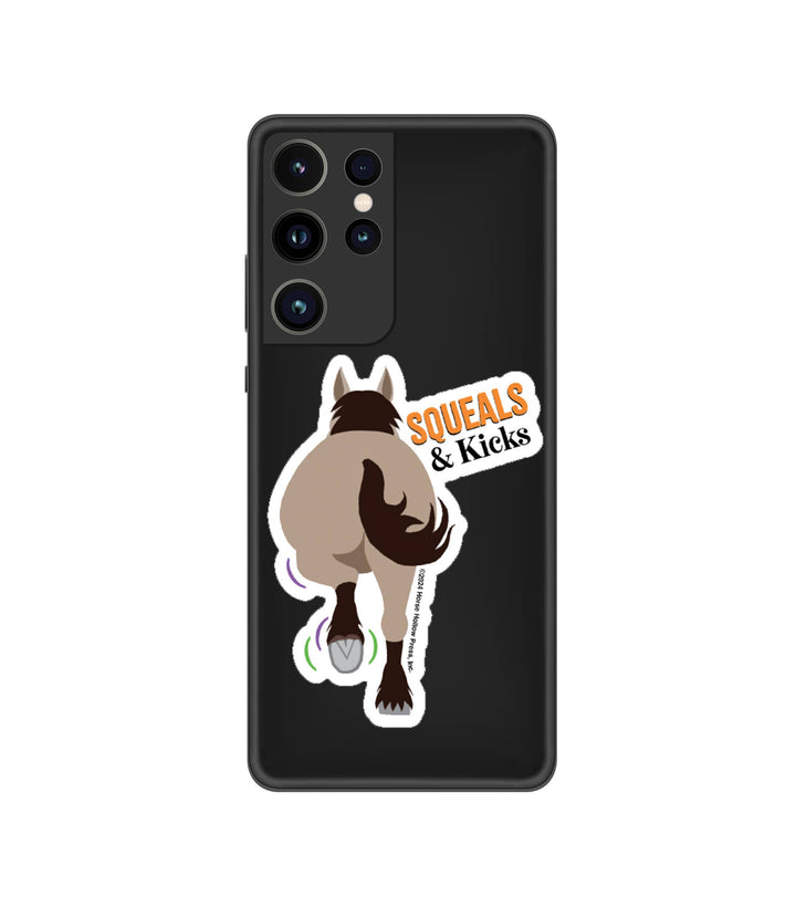 Horse Hollow Press - Horse Sticker Waterproof 3" Squeal & Kick