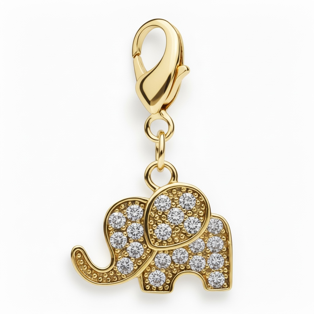 Dubois Cheval - Sparkly Elephant Braid Charm