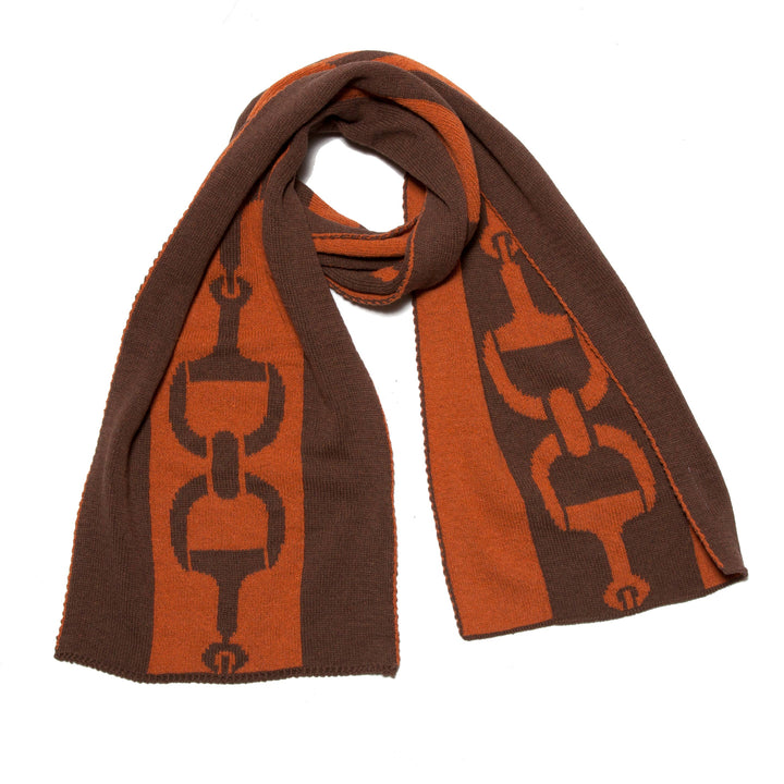 In2Green - Reversible Sustainable Knit Scarf - Snaffle Bit Striped: Grey