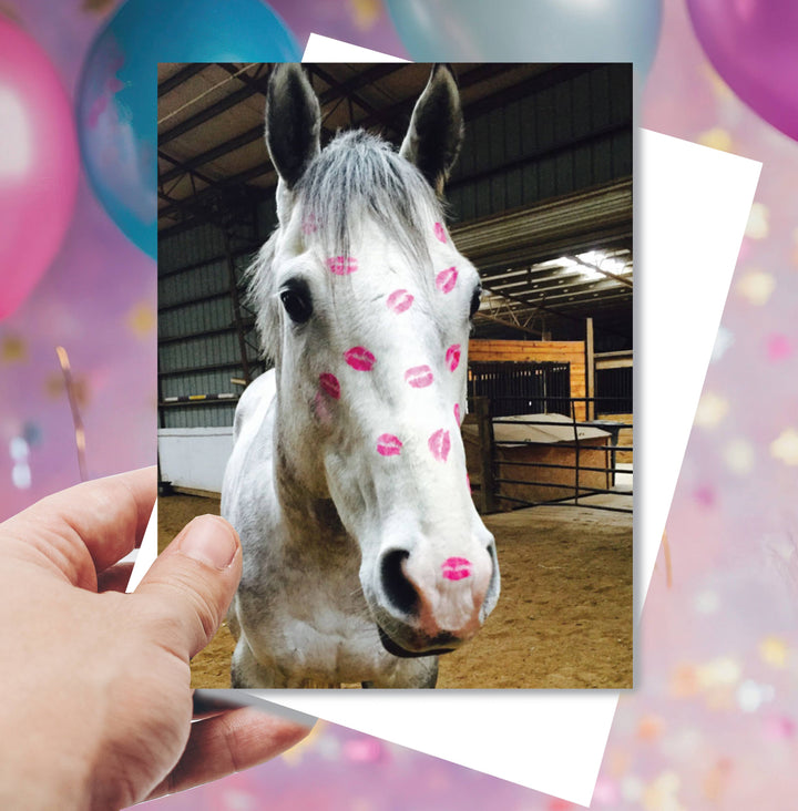 Horse Hollow Press - Kisses Birthday Card